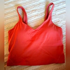 Lululemon luluwomen's top bra shirt sport activewear bralette crop tee